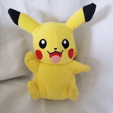 Pokemon Pikachu Plush Stuffed Animal Toy Tomy Yellow Brown 8 Inch 2017