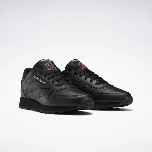 Reebok Classic Leather Black Black Mens Shoes Sneakers Sizes  7.5 - 13 - Picture 1 of 7