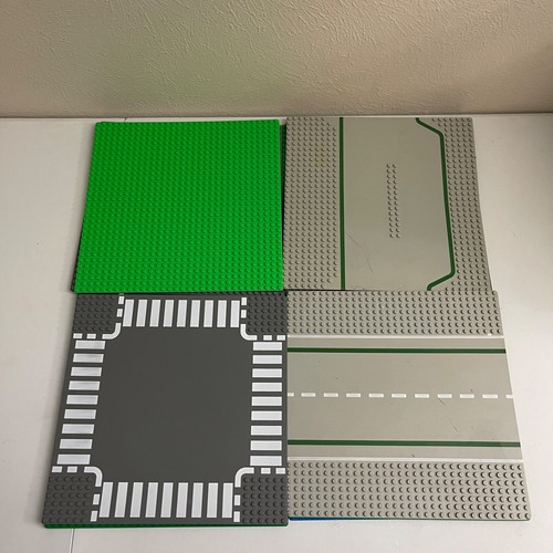 Lego Menge 39 Grundplatten - 32x32 - City Stck. Bulk gewaschen Straße Druck hellbraun grau - Bild 4 von 17