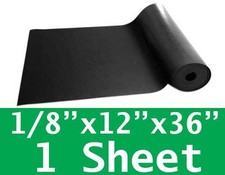 1/8" thick SOLID Neoprene Rubber Sheet 12" x 36" long 60 DURO FAST FREE SHIPPING