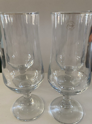Pasabahce Tulipe 385ml Stemmed Drinking Beer Glass Stein Tankard Ale 4 glasses