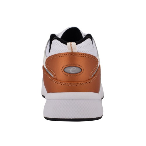 NEW EASY SPIRIT WHITE LEATHER WALKING COMFORT SNEAKERS SIZE 8.WW EXTRA WIDE - Picture 4 of 6