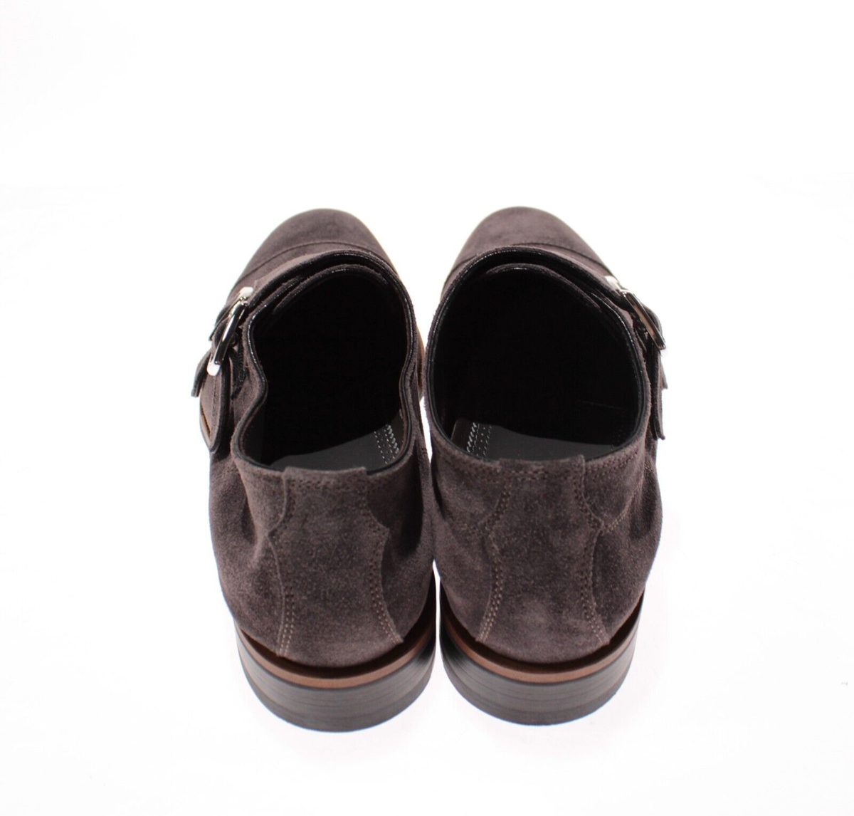 Di Bianco NWD Isernia Suede Double Monk Strap Dress Shoes 