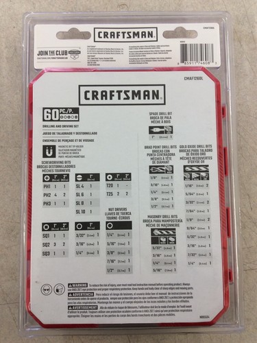 Craftsman CMAF1260L Drilling And Driving Set 60PC - Picture 2 of 2