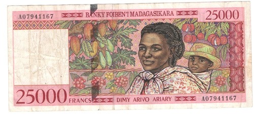 25000 Francs Madagascar Type 1998 TTB ( 527 ) - Picture 1 of 2