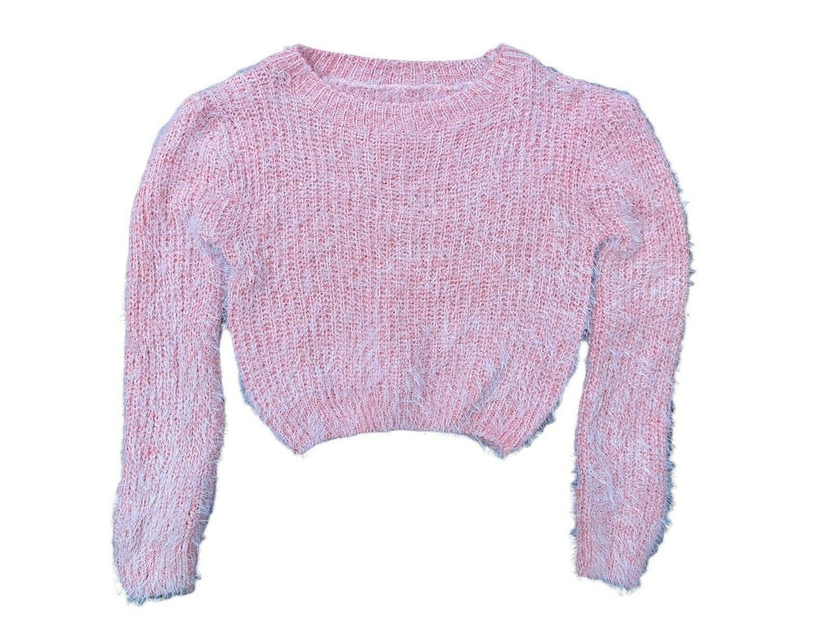 Pink short best sale sweater