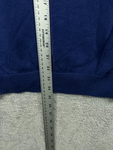 REPORT Collection Mens Sweaters Small Midnight Blue Purple 1/4 Pullover Jumper - Picture 8 of 8