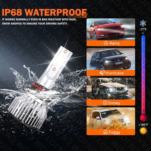 For Buick Rainier 2004-2007 9005 9006 LED Headlight Super Bright Bulbs 6000K - Picture 5 of 12