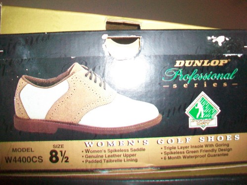 NEW Dunlop Professional Series Women's Golf Shoes Leather Size 8 1/2 W4400CS - Picture 7 of 7