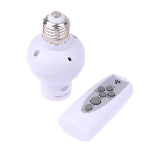 Wireless Remote Control Lamp Holder Dimmable E27 Socket 220V Bulb For LED Bulbs - Picture 1 of 12