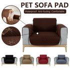 Reversible Quilted Armchair Cover Chair Slipcover Pet Kid Protector Mat Non-slip