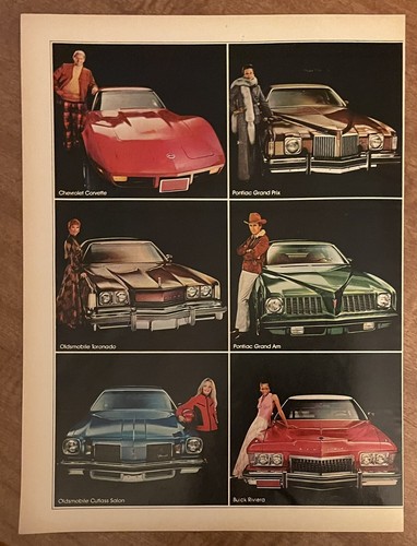 1974 GM Chevrolet Pontiac Buick Cars Drive What You Like 2-Pg 70s Print Ad - Picture 2 of 4