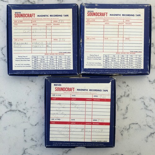 Lot x3 Scotch 600' Reel To Reel & (1) 1200' Reel Magnetic Recording Tape - Picture 7 of 11