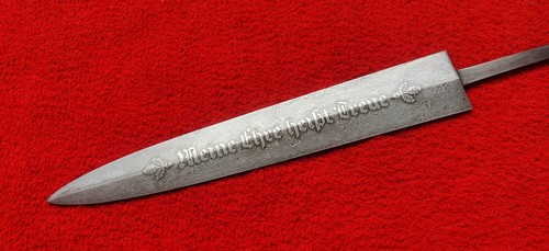 "Meine Ehre heißt Treue" Damascus Steel German SS Dagger Blade - Picture 1 of 9