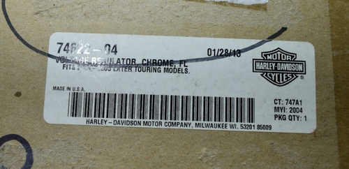 Harley Davidson CVO Electra Glide Touring OEM Chrome Voltage Regulator H1 - Foto 3 di 4