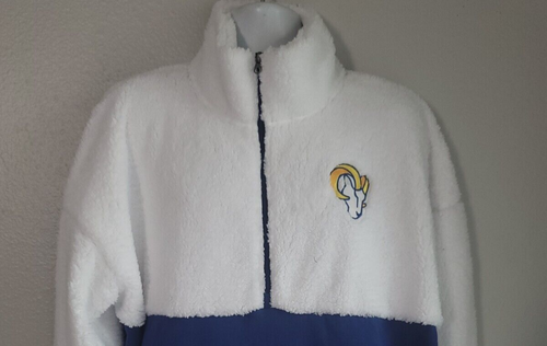 Los Angeles Rams NFL Fußball Pulloverjacke mit halber Reißverschluss Damen 3XL Neu - Bild 3 von 8