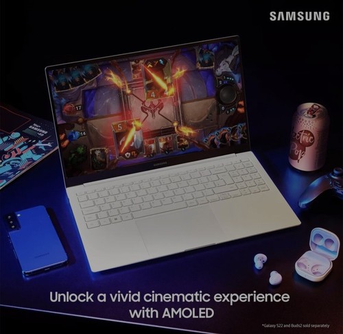 SAMSUNG Galaxy Book2 Pro 13.3" Laptop - Intel Core i5 SSD 256 GB, RAM 8GB, SILVR - Picture 7 of 8