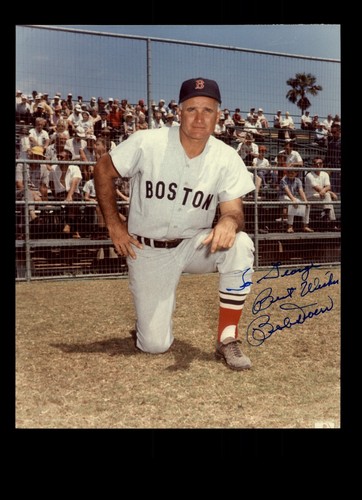Lot Of (8) Boston Red Sox Signed 8x10 Photos Autographs "TO GEORGE" Buckner - Picture 6 of 8