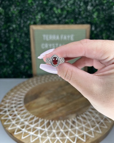 Garnet Rings | Crystal Jewelry, Healing Gems, Intuitively Chosen - Picture 5 of 10