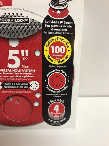 DCD050100H04G DIABLO HOOK & LOCK LEVIGATURA 2 CONFEZIONI 8 dischi totali nuovi con scatola 5” - Foto 5 di 8