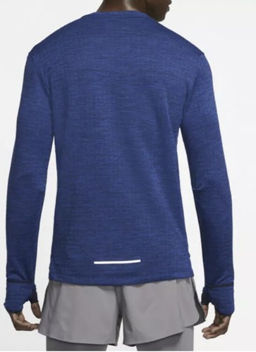 NIKE MEN'S RUNNING LONG SLEEVE THERMA SPHERE 3.0 TOP BV4707 451 BLUE XL - Picture 4 of 6