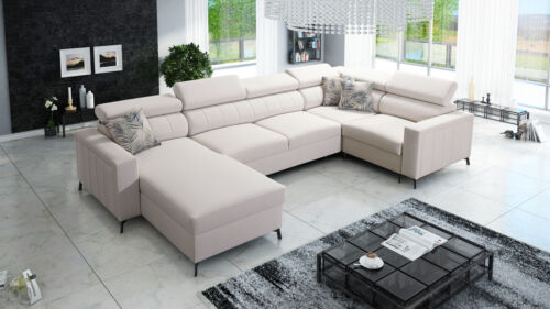 Ecksofa Wohnlandschaft U-Form Schlaffunktion Sofa Couchgarnitur BALTIC V MAXI - Bild 2 von 20