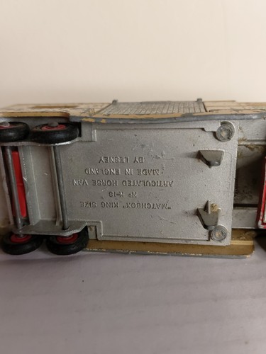 Matchbox Ks No18 Dodge Articulated Horsebox Truck Trailer Model VINTAGE - Picture 7 of 15
