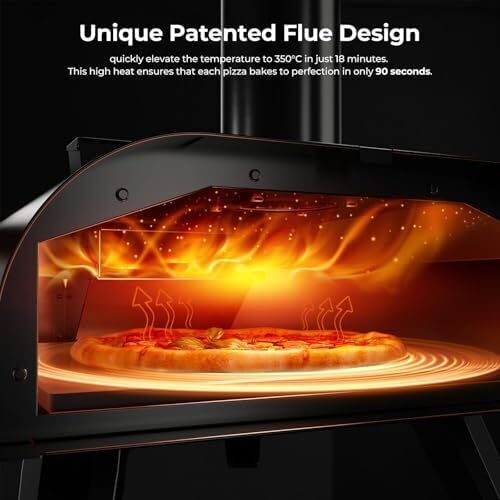 12IN Portable Wood Pellet Pizza Oven Stainless Steel Grill for Outdoor Cooking - Picture 3 of 6
