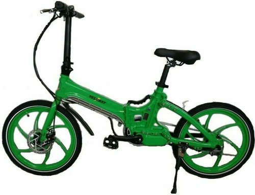 BICI BICICLETTA ELETTRICA A PEDALATA ASSISTITA PIEGHEVOLE VERDE UOMO DONNA  | eBay