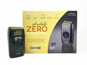GAMMA+ Absolute Zero Cordless Foil Shaver, Retractable Trimmer, USB charge Razor