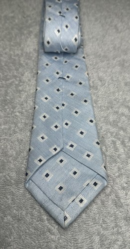 Public Opinion Neckwear Men’s Silk Linen Blend Tie Geometric Skinny 2.5” in - Picture 13 of 16