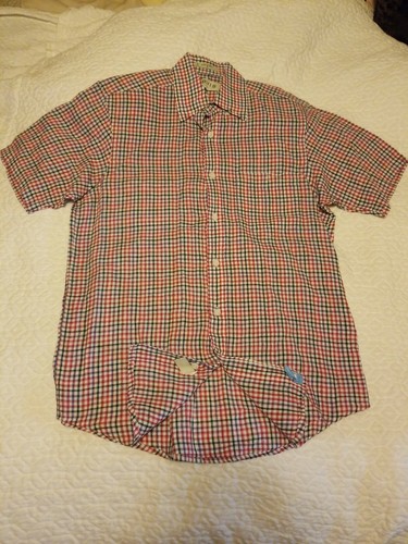 ORVIS Short Sleeve Button Front Shirt Men's Medium Checks great preowned cond. - Picture 2 of 6