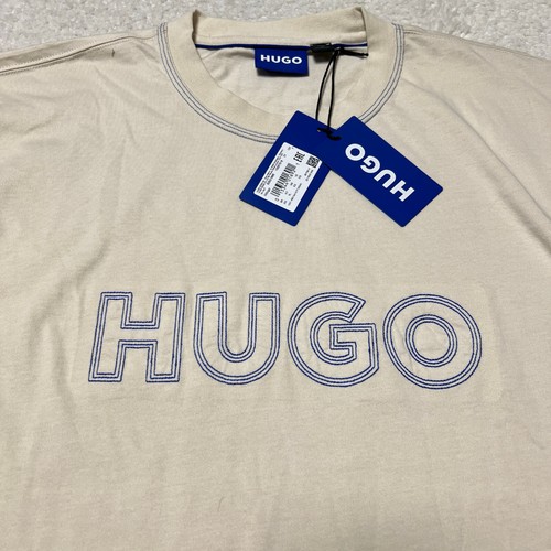 Camisa Hugo Boss Hombre Extra Grande Bronceada Manga Corta Cuello Redondo Elastizada Informal - Imagen 5 de 14