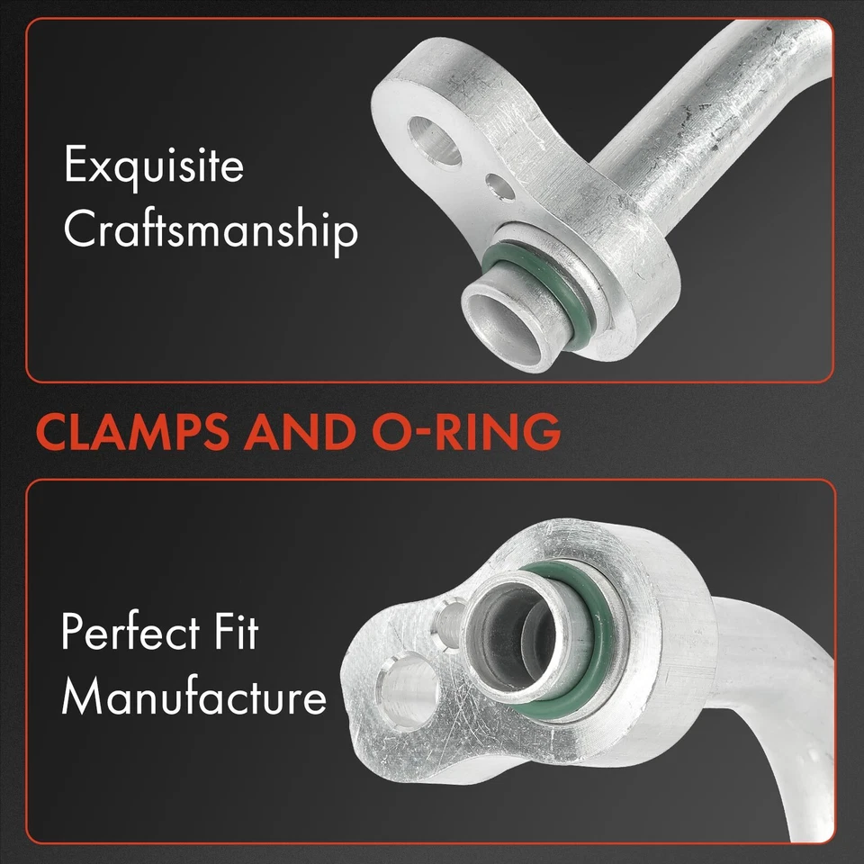 Línea de descarga de aire acondicionado para Kia Rio Rio5 2009-2011 L4 1,6 L compresor a condensador Foto 3 de 4