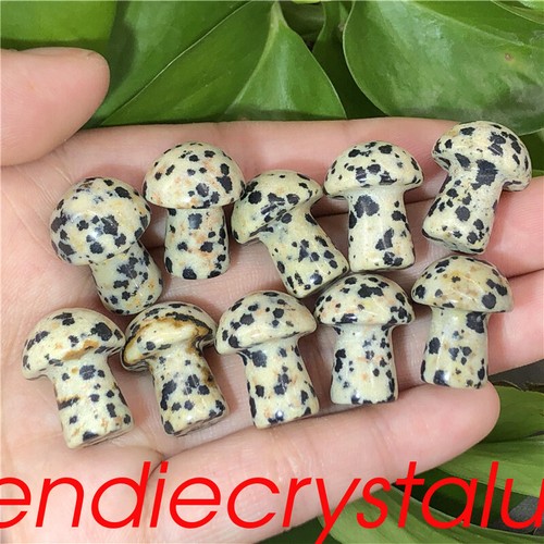 10pcs Natural Balmatin Mushroom Quartz Crystal Mineral 1" Gem Healing Figurines - Picture 7 of 12