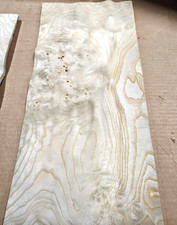 Ash Burl White wood veneer 10" x 22" raw no backing 1/42" thickness A grade