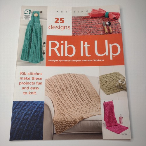 Rib It Up 25 Designs Afghans And Home Knitting Projects House Of White Birches - Picture 1 of 10