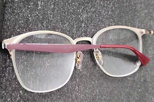 Marco de gafas redondo Ray Ban RB6422 3007 púrpura dorado medio borde 49-19 140 - Imagen 5 de 6