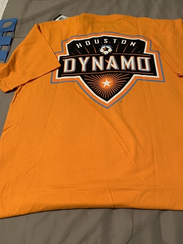 $22 MLS Houston Dynamo Men's Primary One Short Sleeve Tee, M,Orange - Picture 1 of 6