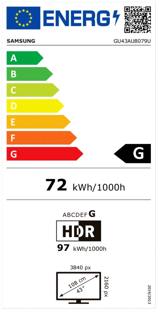 Thumbnail - Samsung Tv Lcd Gu43au8079u