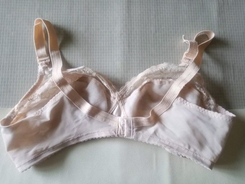 36C-D Basic Editions Wire free Satin Lace Tshirt Bra - Picture 5 of 11