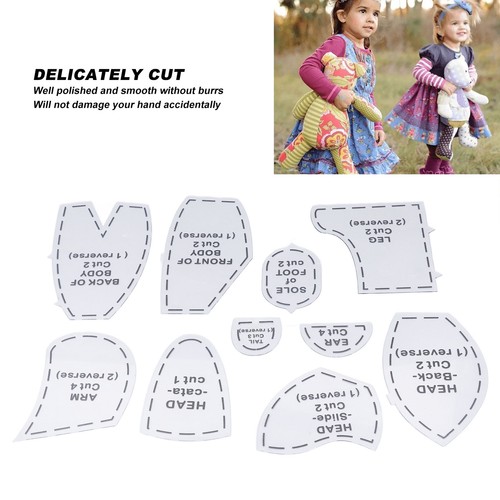 10pcs Bear Sewing Template Set Reusable Acrylic Quilting Tools For Memory Be UPP - Picture 6 of 24