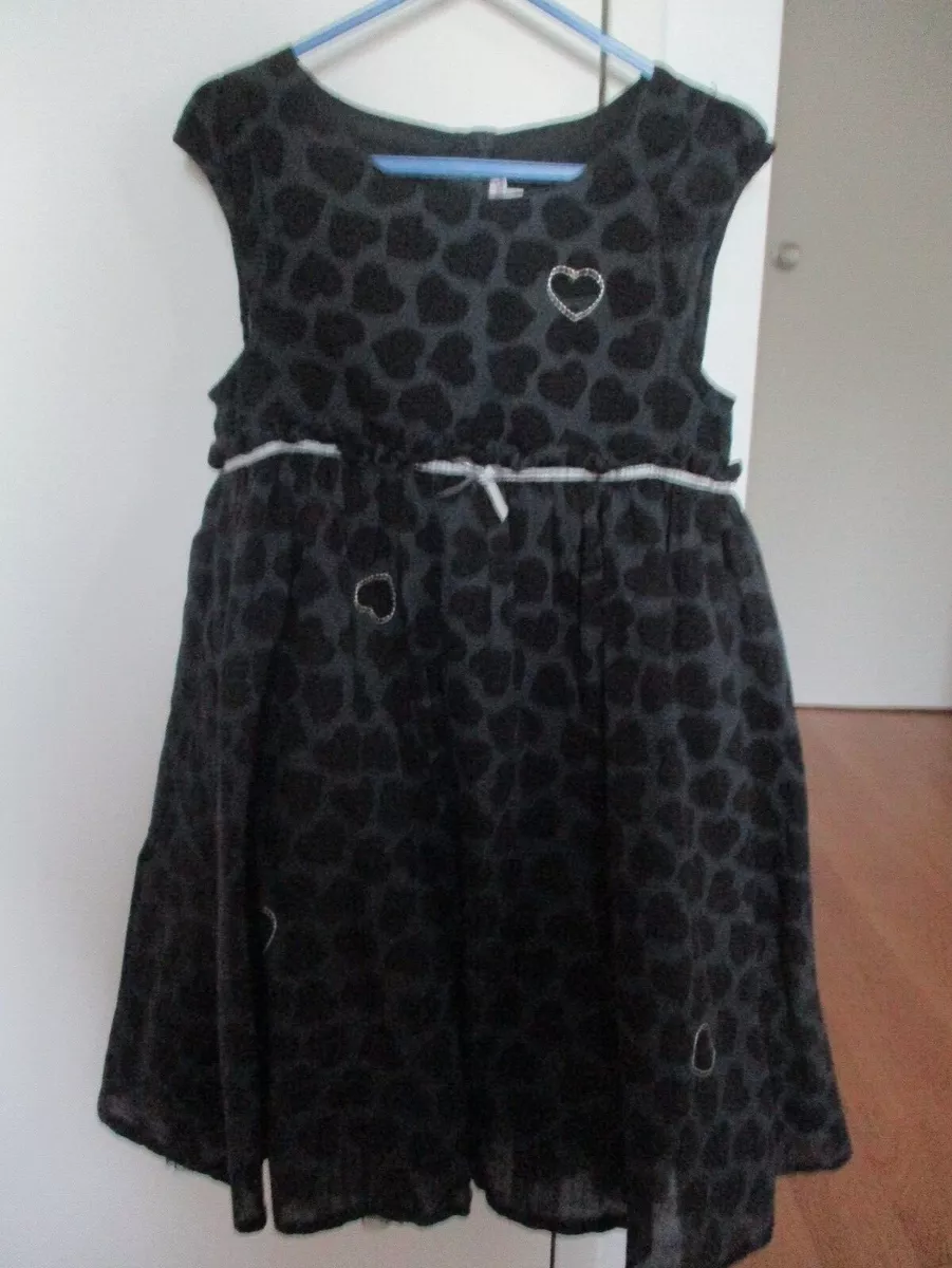 ROBE FILLE ORCHESTRA 6 ANS GRISE AVEC COEURS NOIRS EXCELLENT ETAT eBay