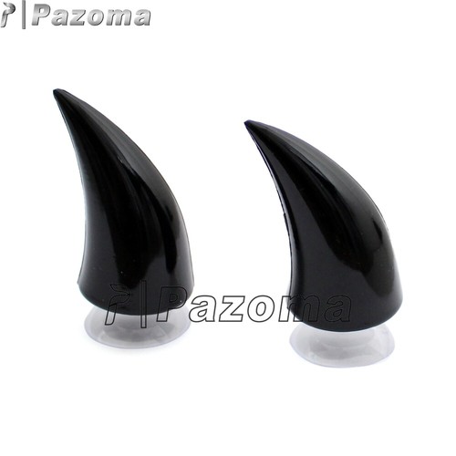 2pcs Motorcycle Helmet Devil Horns Corner Helmet Decoration with Suction Cups - Picture 18 of 42