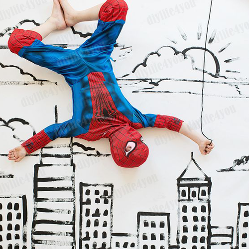 The Amazing Spiderman Jumpsuit Spider-man Kids Baby Boy Bodysuit Cosplay Costume - Picture 8 of 25