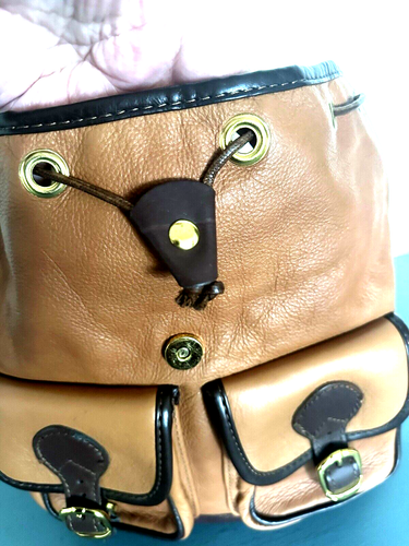 Butterweicher Rucksack Terrakotta & Braun Leder ARIANNA Made in Italy - Bild 5 von 10