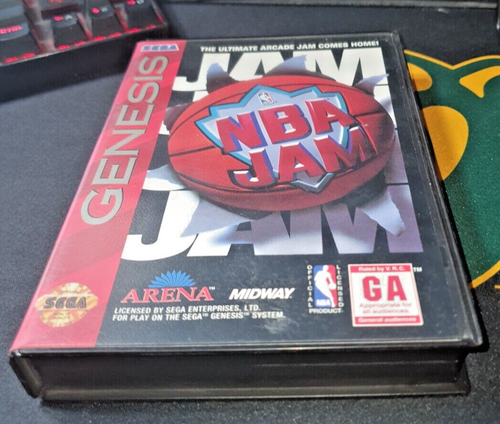 NBA Jam Sega Genesis 1994 Clean Tested Very Good Condition Official Case T-81326 - Picture 13 of 13