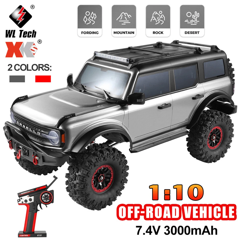 WLtoys 104020 2.4G 4WD Climbing Car 1/10 Off-Road Remote Controller Crawler - Image 3 of 4