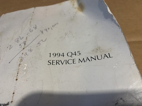 1994 Infiniti Q45 MODEL G50 SERIES  Service Manual OEM - Picture 4 of 11