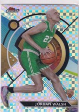 2024 Topps Finest NBA No. 99 Jordan Walsh Rookie Checkerboard Refractor
